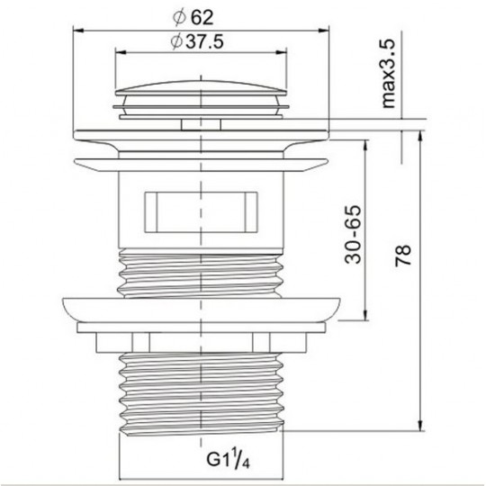  POP UP WASTE - K80-B 