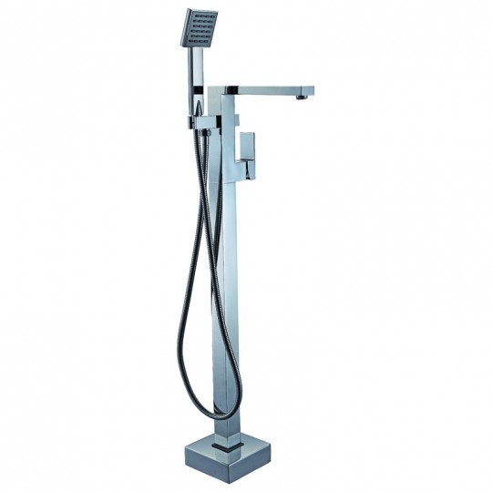  SQUARE BATH FILLER WITH HAND SHOWER - HY897 