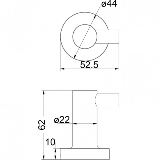 RUBY ROBE HOOK - 21813