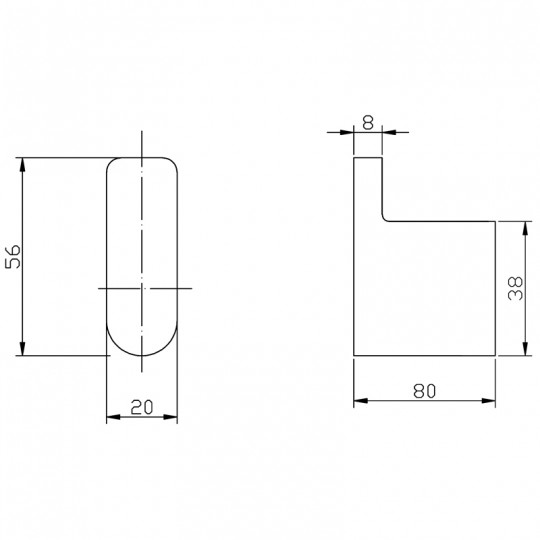 CORA ROBE HOOK - 5306-MB 