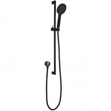  CORA ROUND SLIDING SHOWER SET IN MATT BLACK - PSH036-B