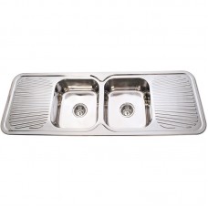  CORA DOUBLE BOWLS & DOUBLE DRAINERS KITCHEN SINK - P-1500