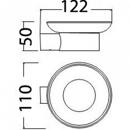  DOVE SOAP DISH - 7307 