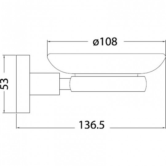  SARA SOAP DISH - 8922 