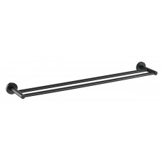  OPUS BLACK DOUBLE TOWEL RAIL - 8111-75-B