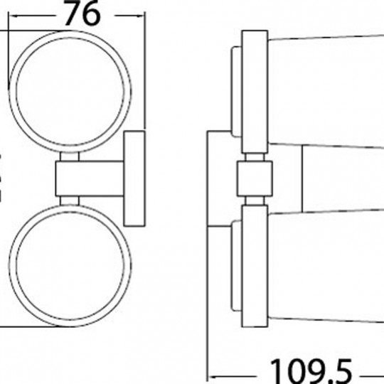  SARA DOUBLE TUMBLER HOLDER - 8928 