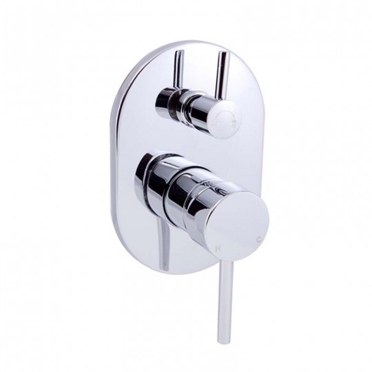  OPUS PIN HANDLE SHOWER MIXER WITH DIVERTER - PC-3002SB