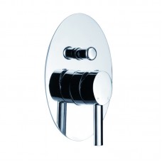  OVAL PIN HANDLE WALL/SHOWER MIXER WITH DIVERTER - PO3002SB