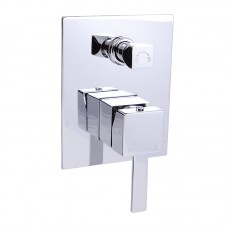  SARA SQUARE HANDLE BATH/SHOWER MIXER WITH DIVERTER - PS-3002SB